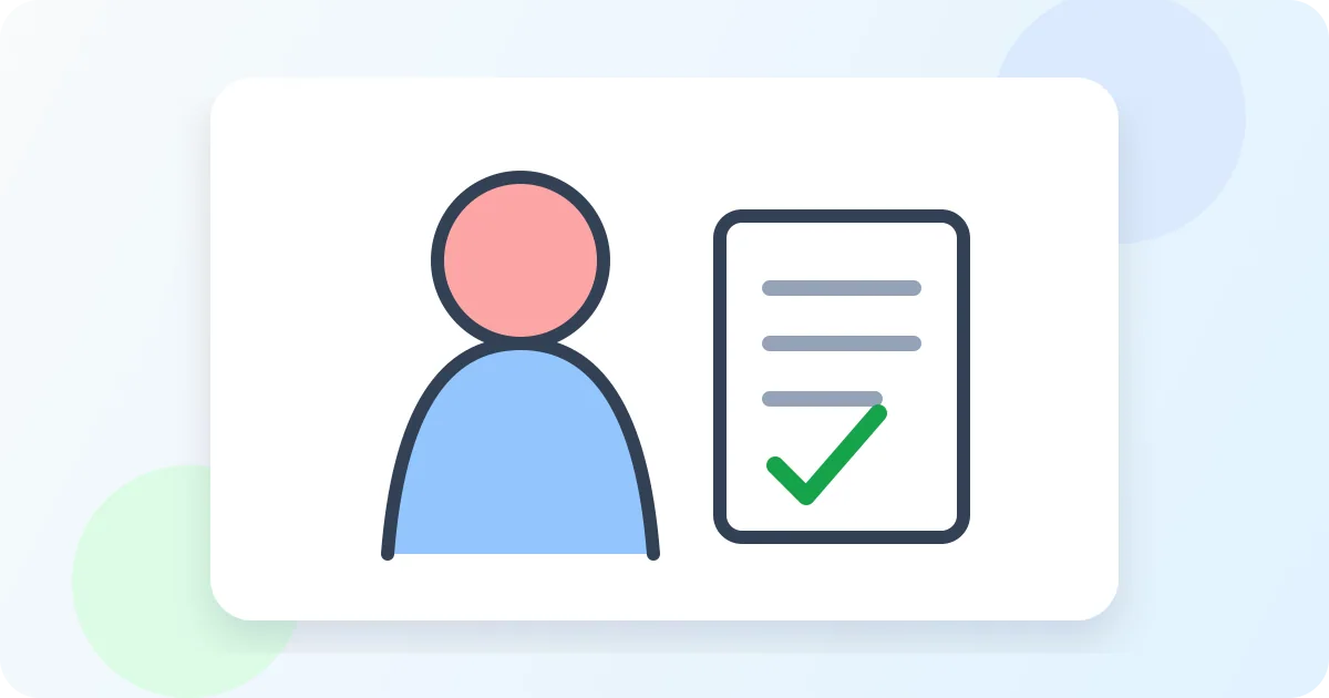 Minh họa vector nhân sự sự kiện đang xem checklist công việc.